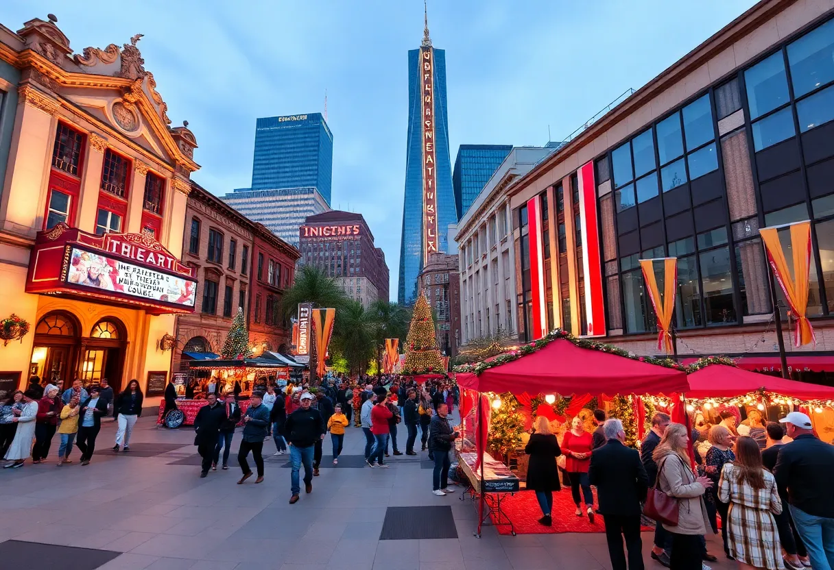 A vibrant collage representing various cultural events in Indianapolis.