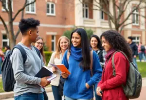 Students participating in leadership training at Marian University
