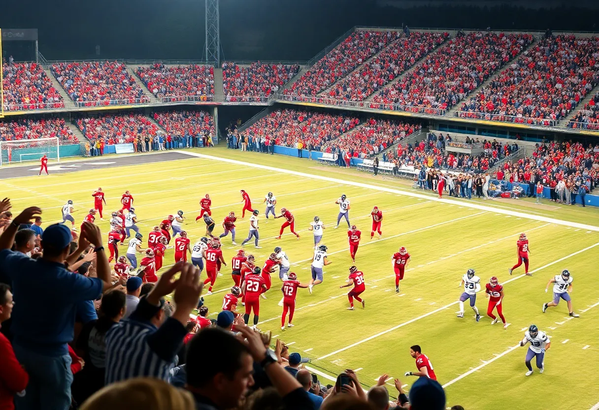 Players in action during a Colts football game