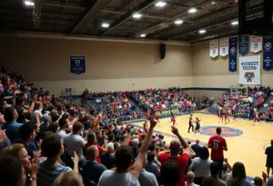 High school basketball teams competing in Mudsock Rivalry