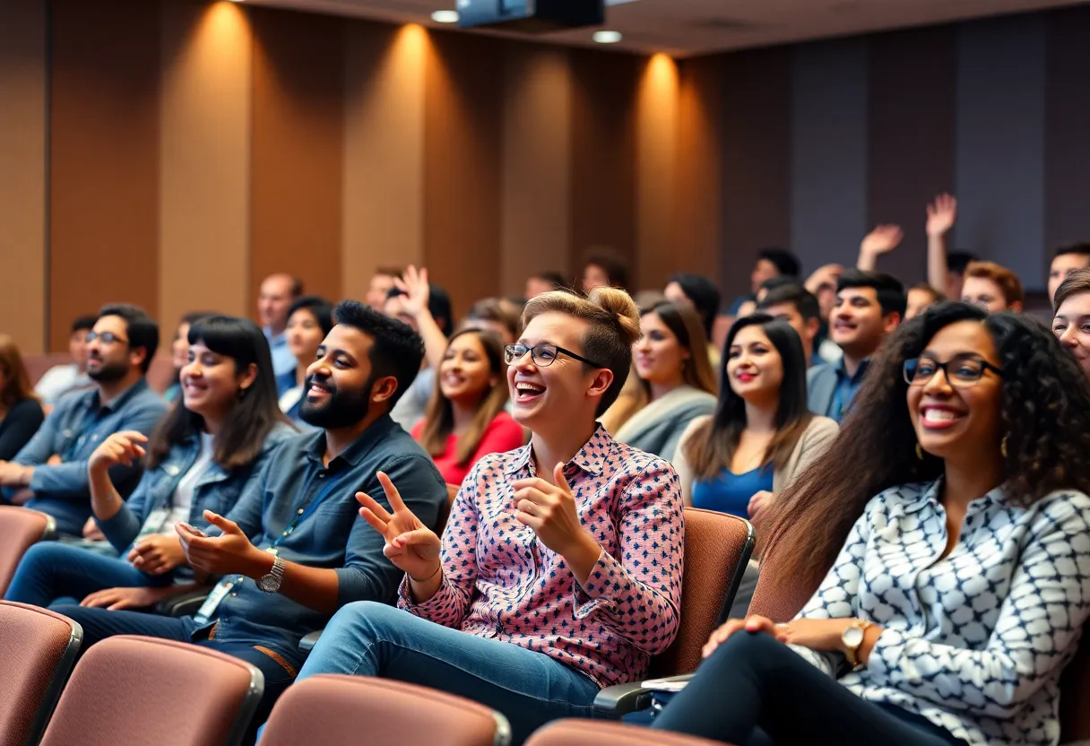 Entrepreneurs presenting their pitches at the Next Big Thing Pitch Competition.
