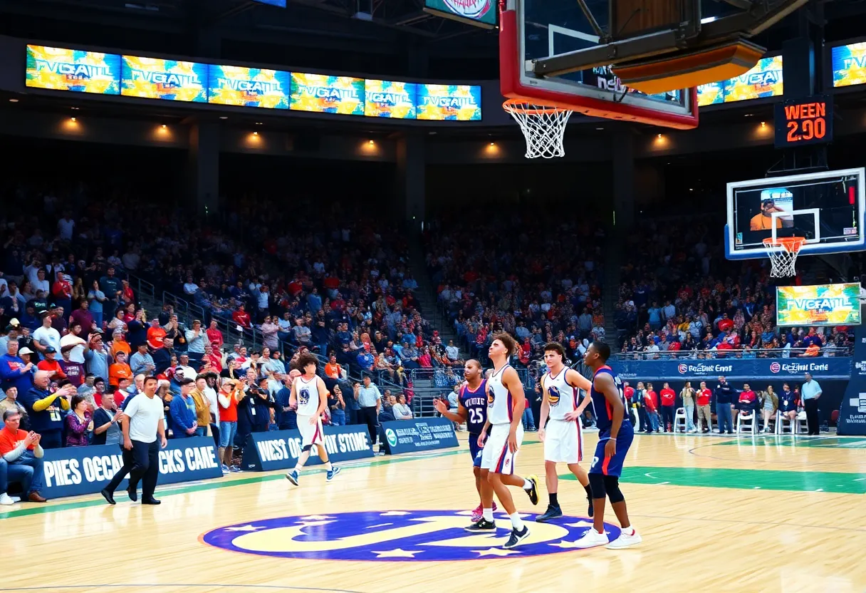 Basketball game action with Pistons players on the court during their winning streak.