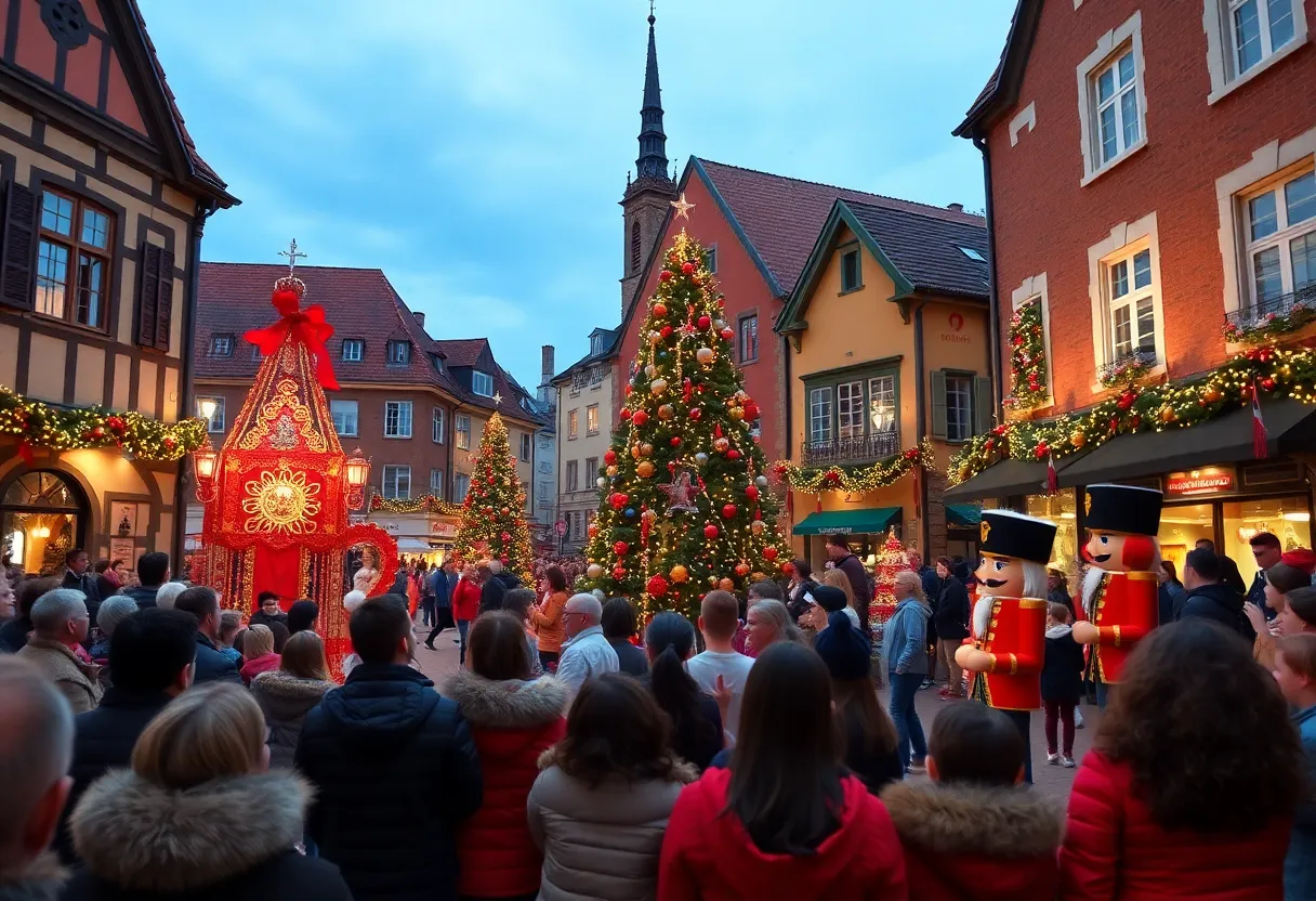 Festive celebration in Plainfield with art installation and Nutcracker performances