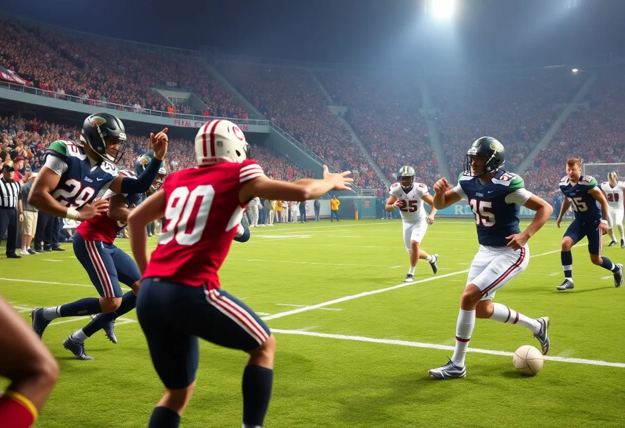 Houston Texans and Indianapolis Colts players compete on the field during a football game.