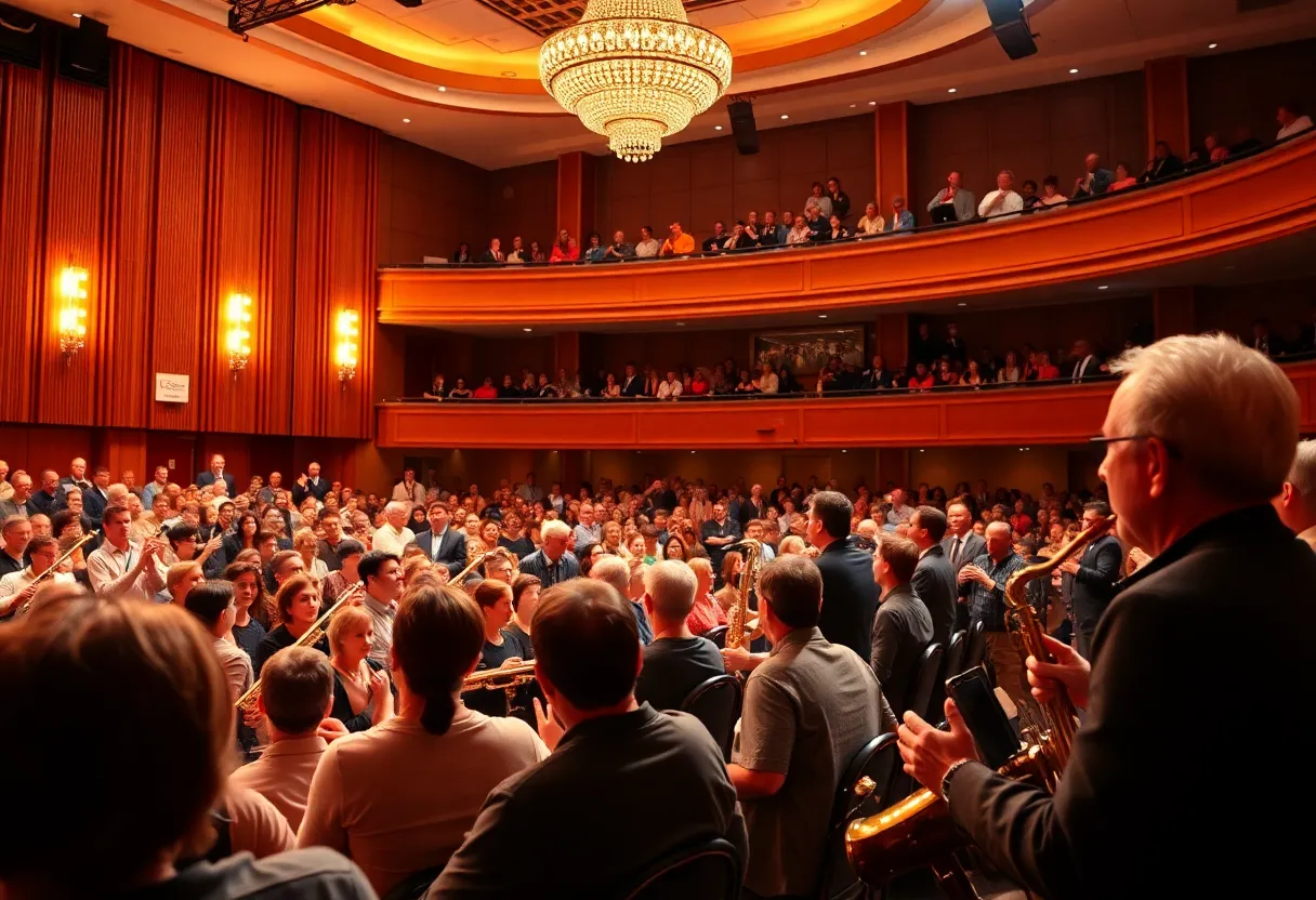 Audience enjoying a jazz performance at Carmel Jazz Fest