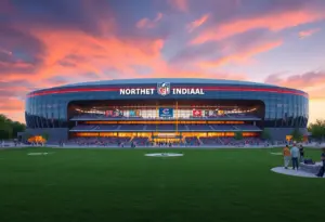 Conceptual design of a new stadium for the Chicago Bears in Northwest Indiana