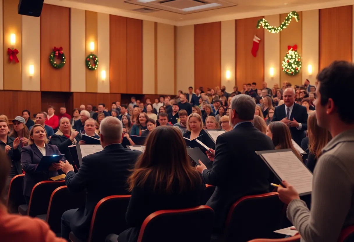 Holiday concert performance by Circle City Sound in Indianapolis