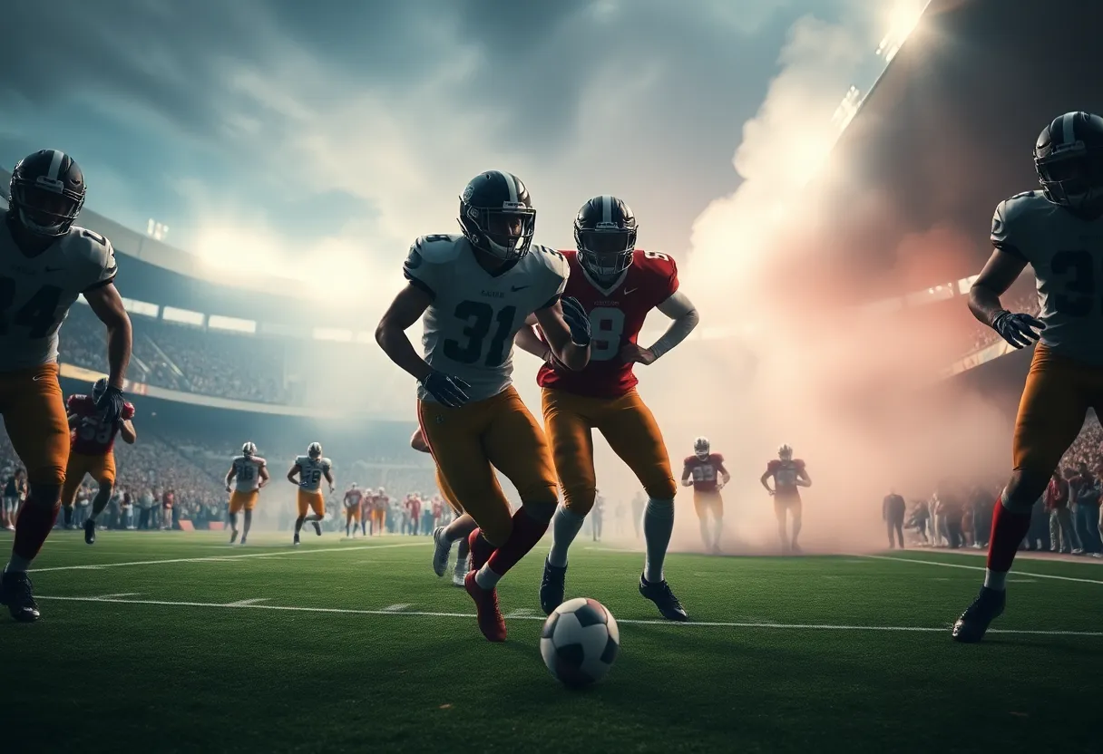 Colts player in a football game capturing the intensity on the field.