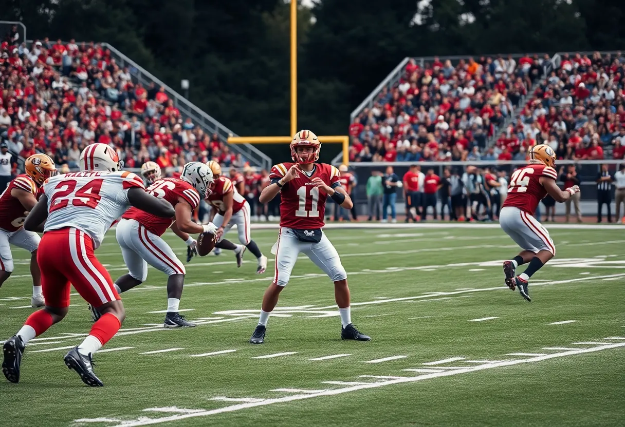 Indianapolis Colts players on the field during practice