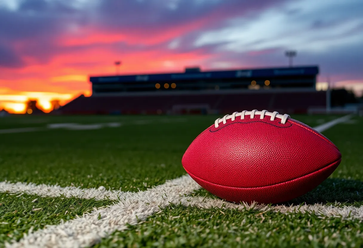 Football on the sideline representing quarterback uncertainty