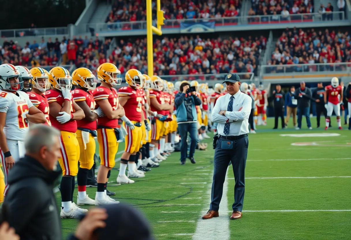 Indianapolis Colts players on the sidelines during a game
