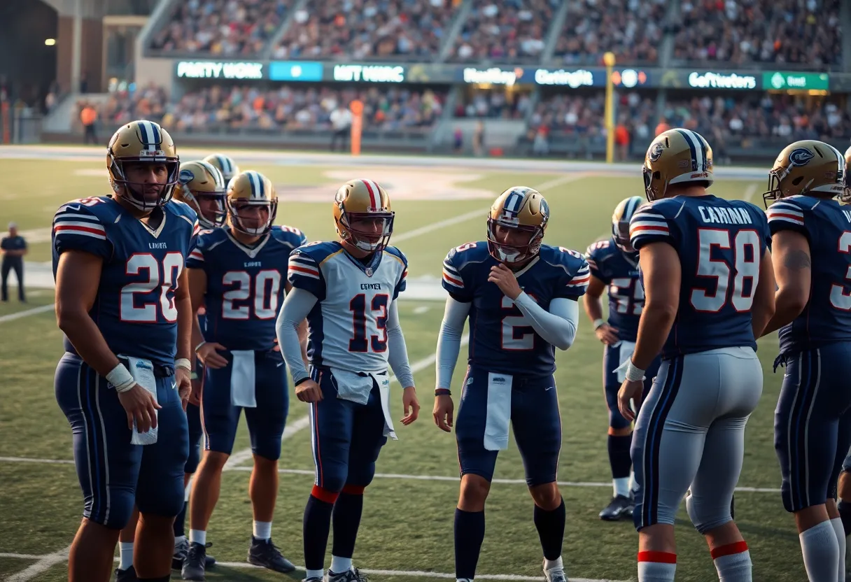 Indianapolis Colts quarterback injury scene during a game.