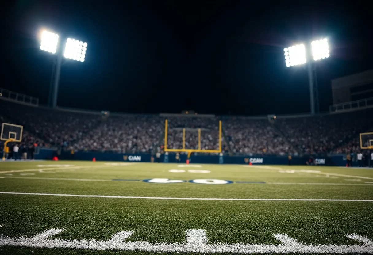 Football field depicting the Indianapolis Colts' current quarterback challenges