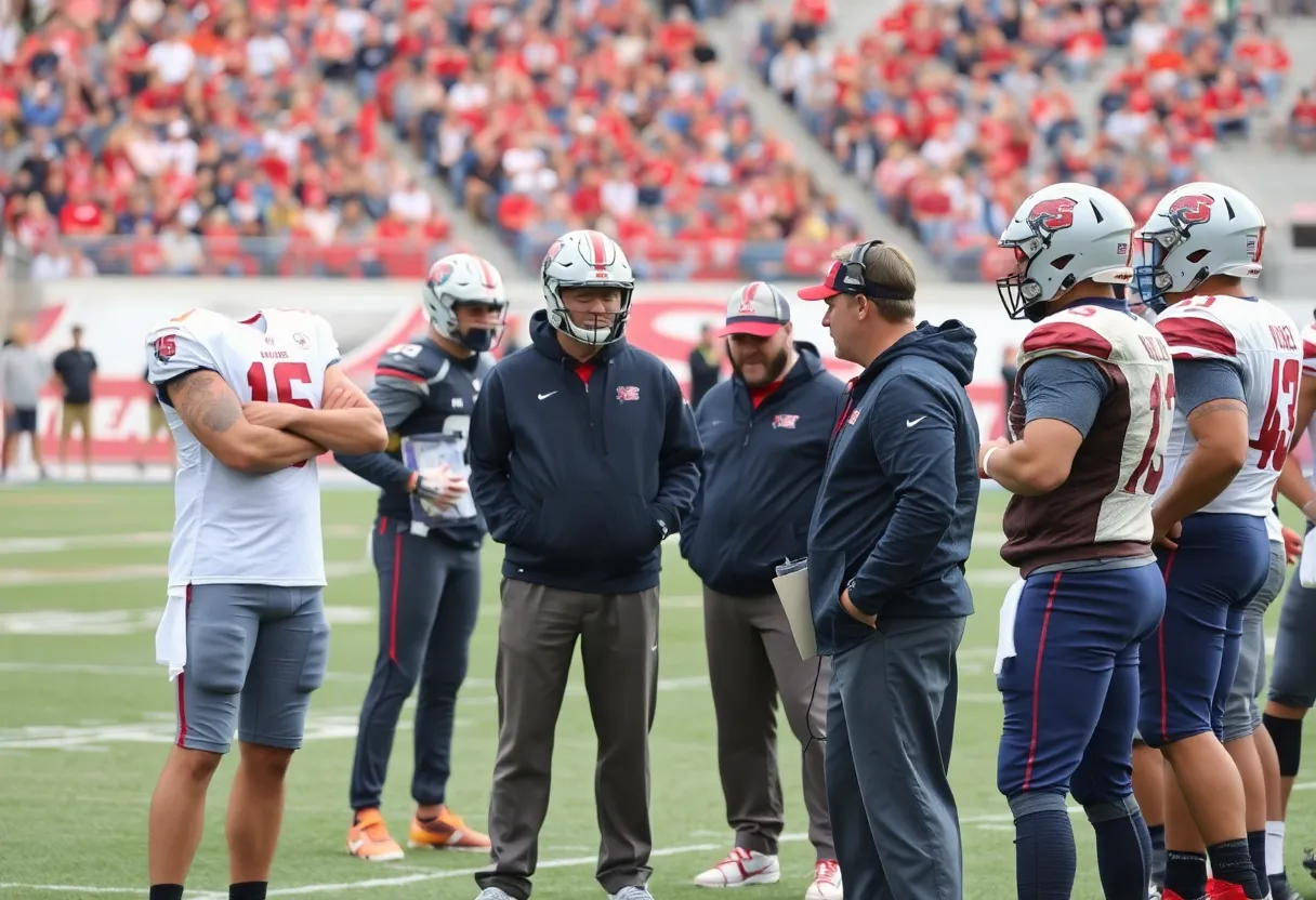 Colts coaching staff planning strategies on the field