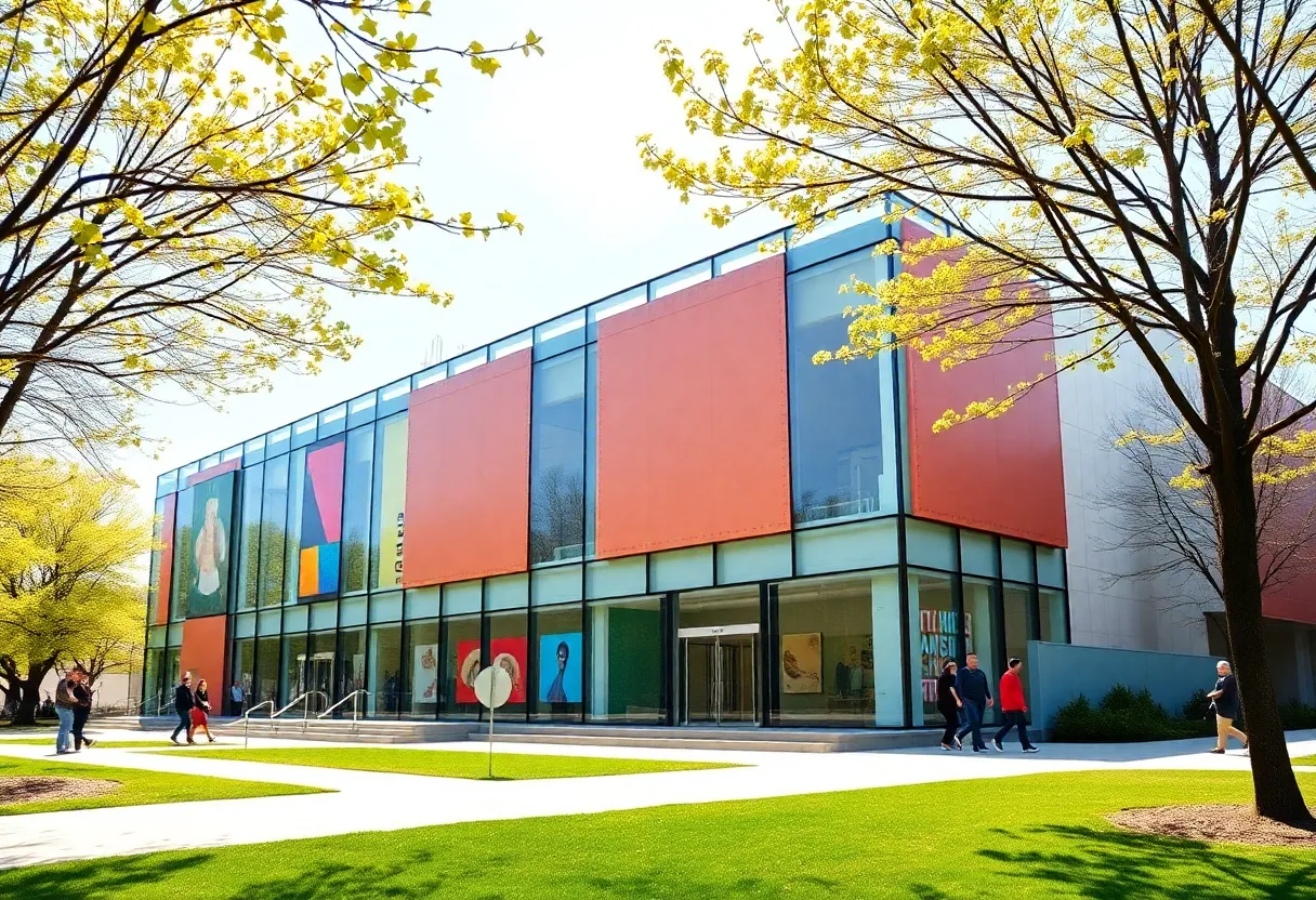 Rendering of the expanded Contemporary Art Museum in Indianapolis, showcasing its modern architecture.