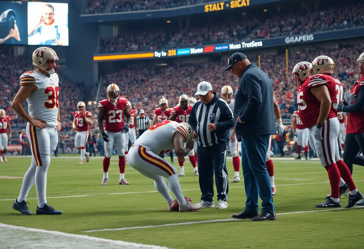 Quarterback injury during Colts game