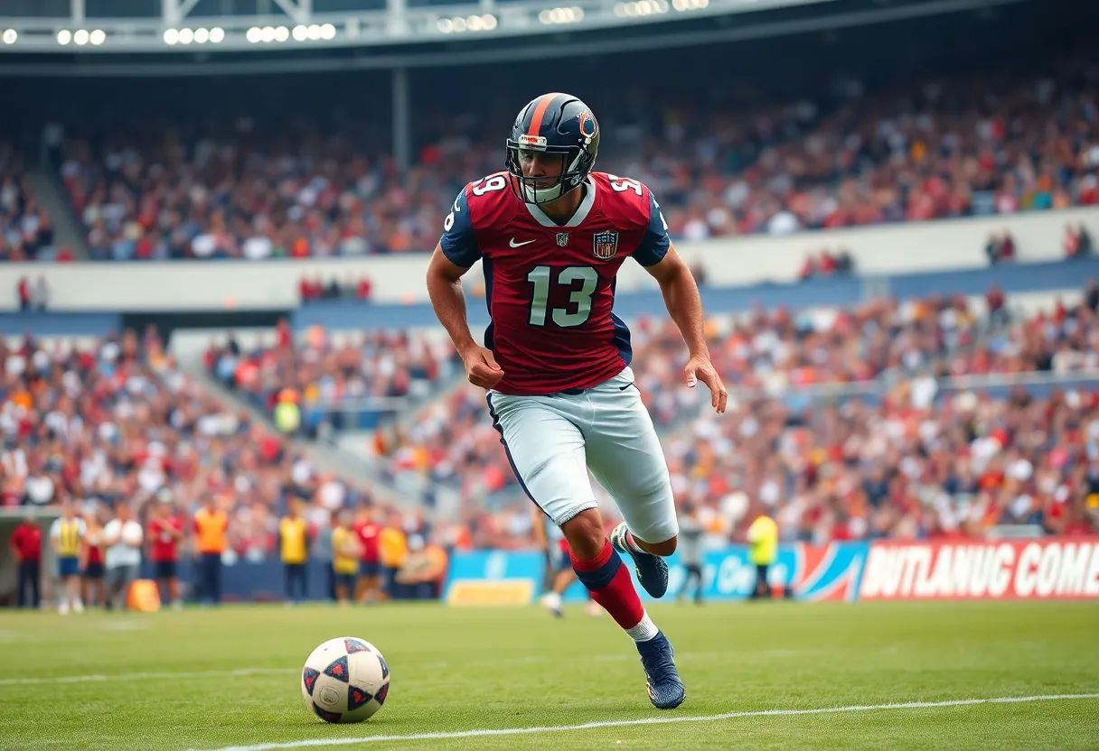 Gardner Minshew playing football for the Kansas City Chiefs