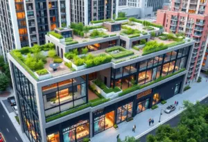 Artist's rendering of the Grand on Main development in Westfield