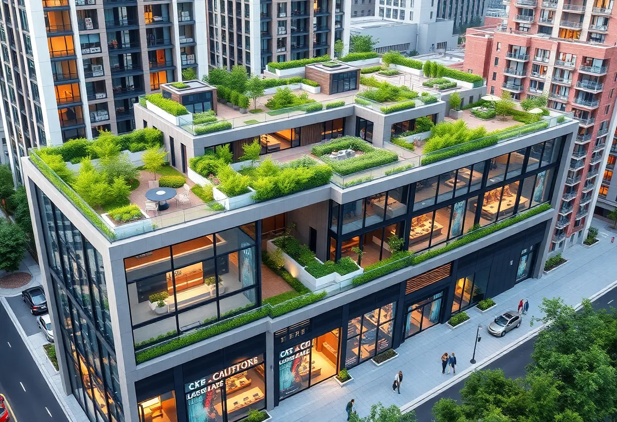 Artist's rendering of the Grand on Main development in Westfield