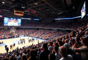 Basketball players showcasing talent at the HBCU All-Star Game