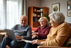 Older adults participating in online courses about healthy aging