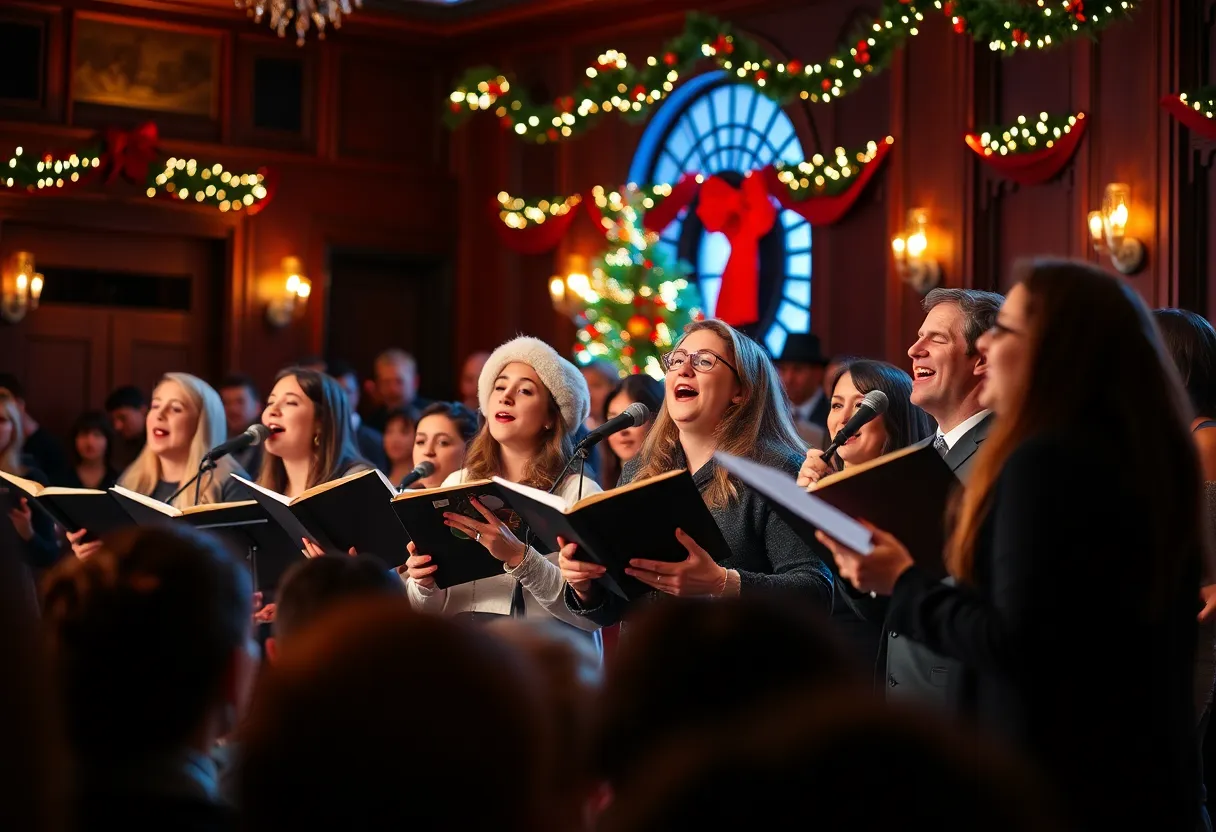 Straight No Chaser performing during their Holiday Road Tour