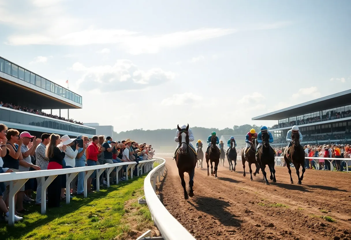 Spectators at the horseplayers championship