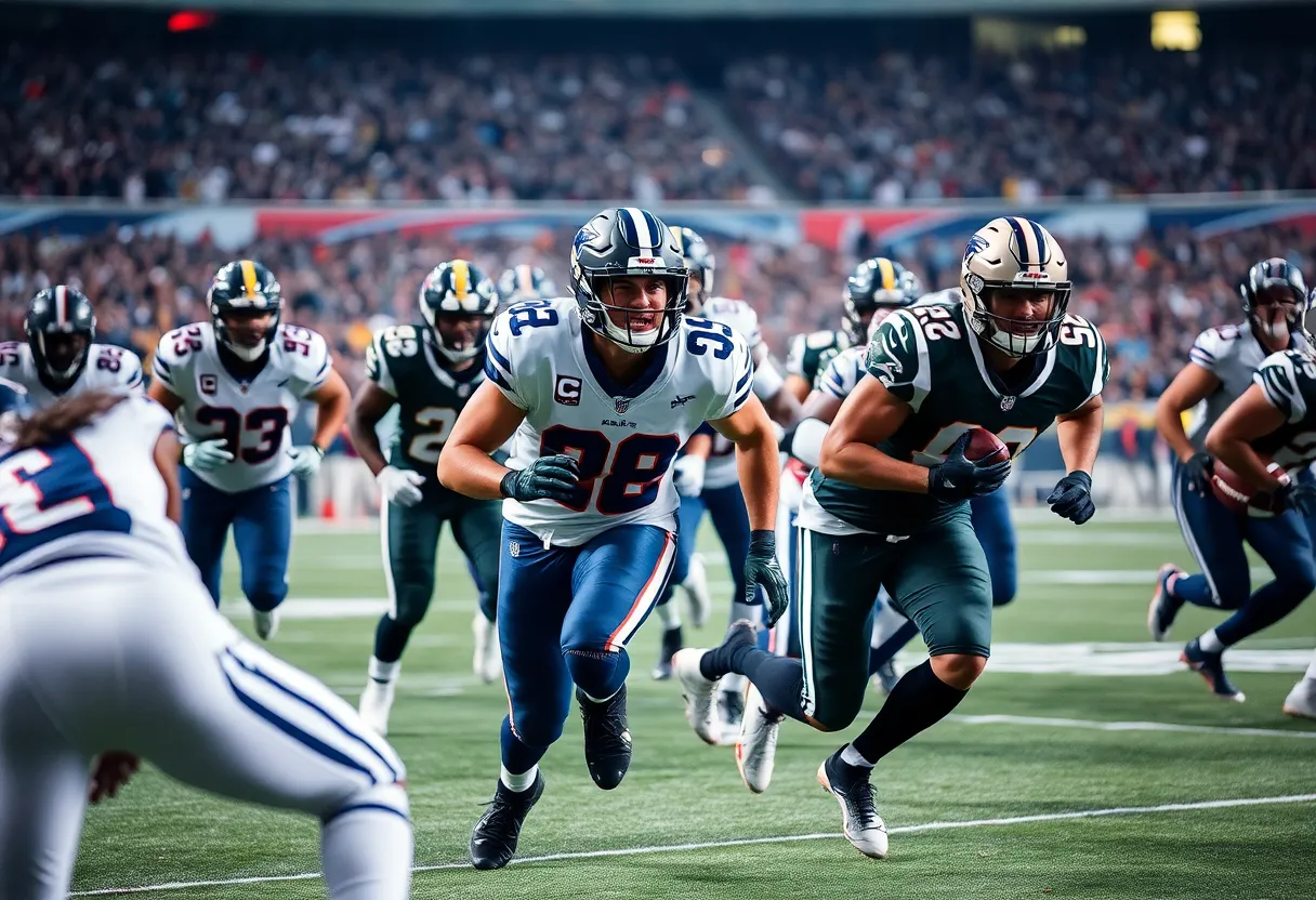 Houston Texans players celebrating during a game.
