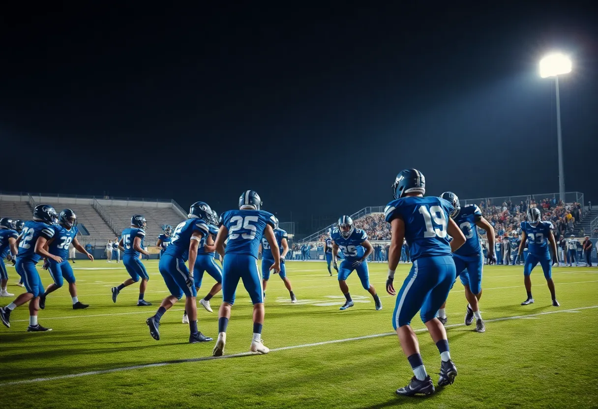 Houston Texans players on the field during a game