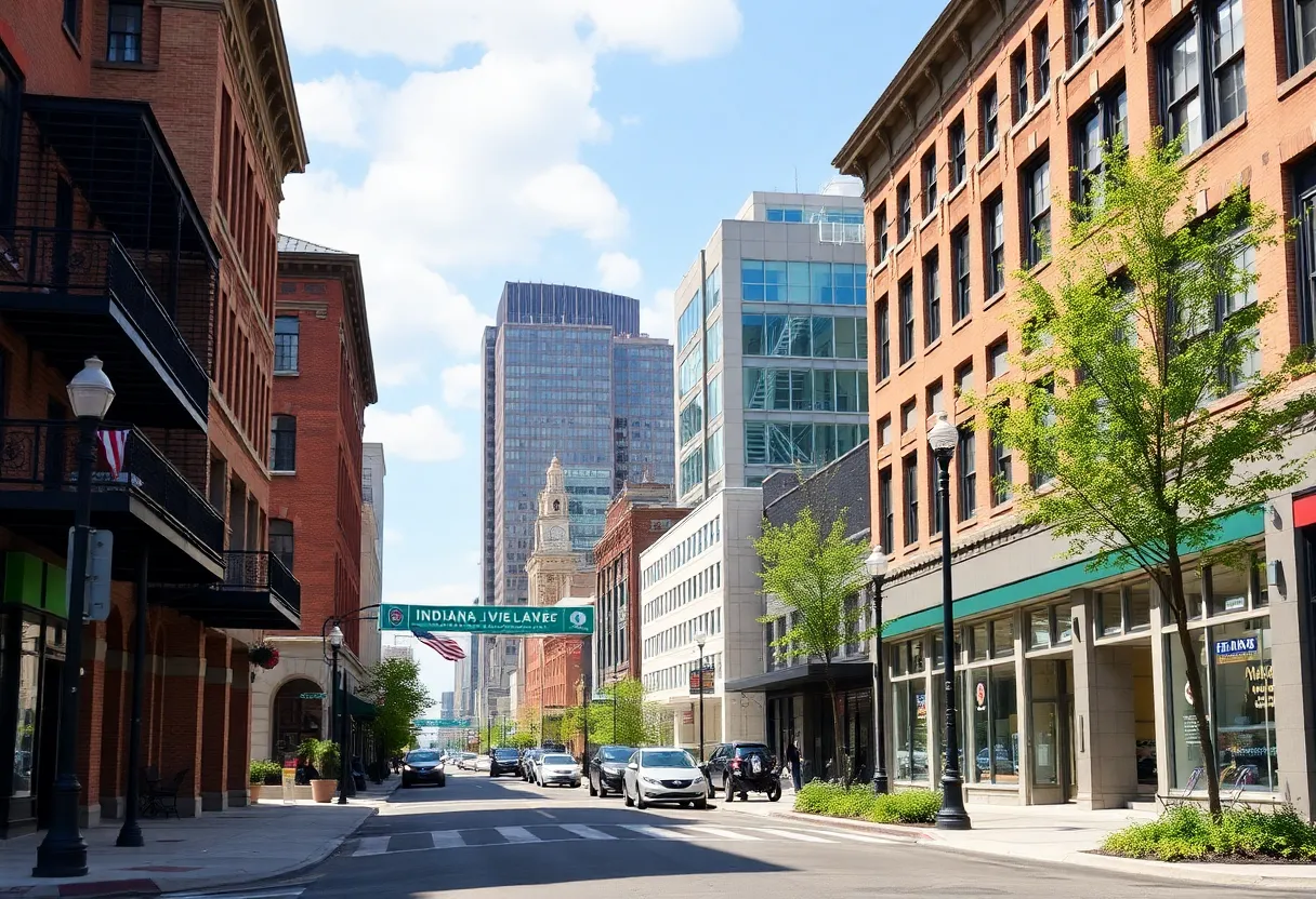 Ongoing redevelopment at Indiana Avenue in Indianapolis
