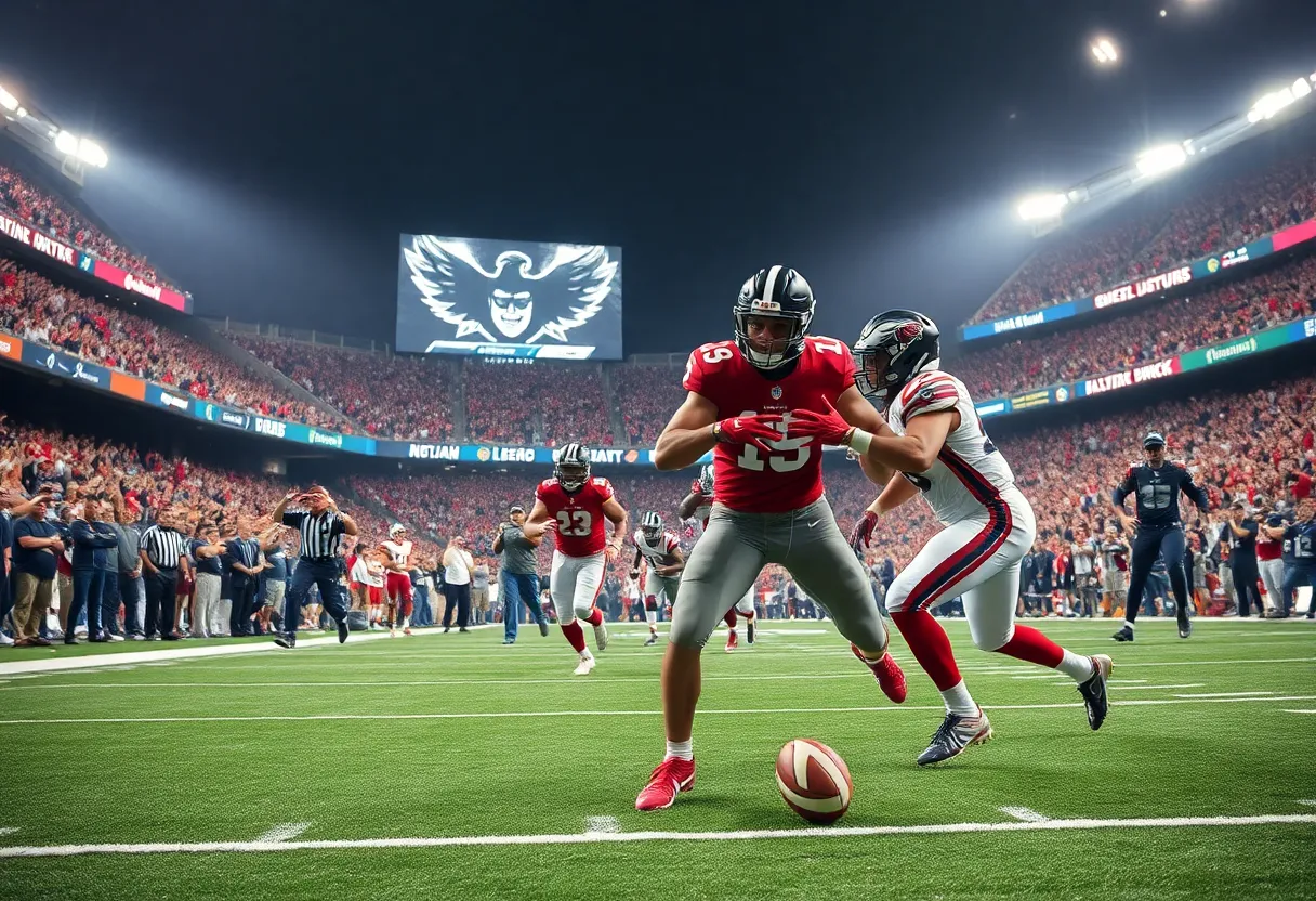 Indiana Hoosiers celebrating victory in Big Ten Championship