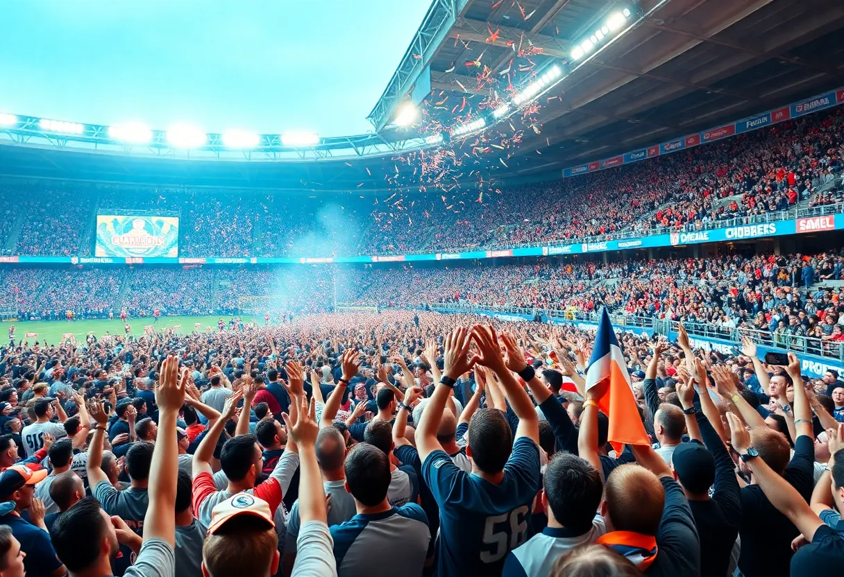 Celebration of Indiana Hoosiers winning the Big Ten Championship