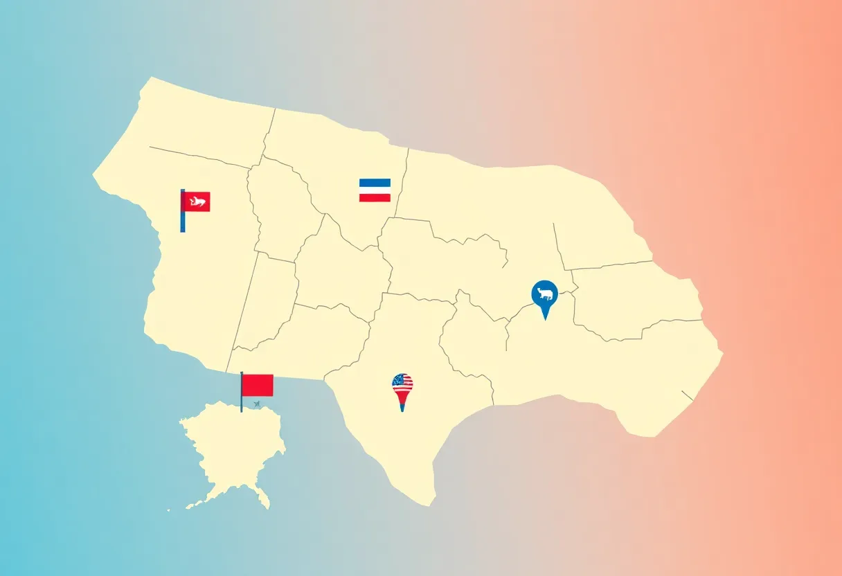 Illustration of Indiana's congressional districts