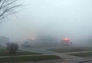 Emergency responders at a house fire in Indianapolis