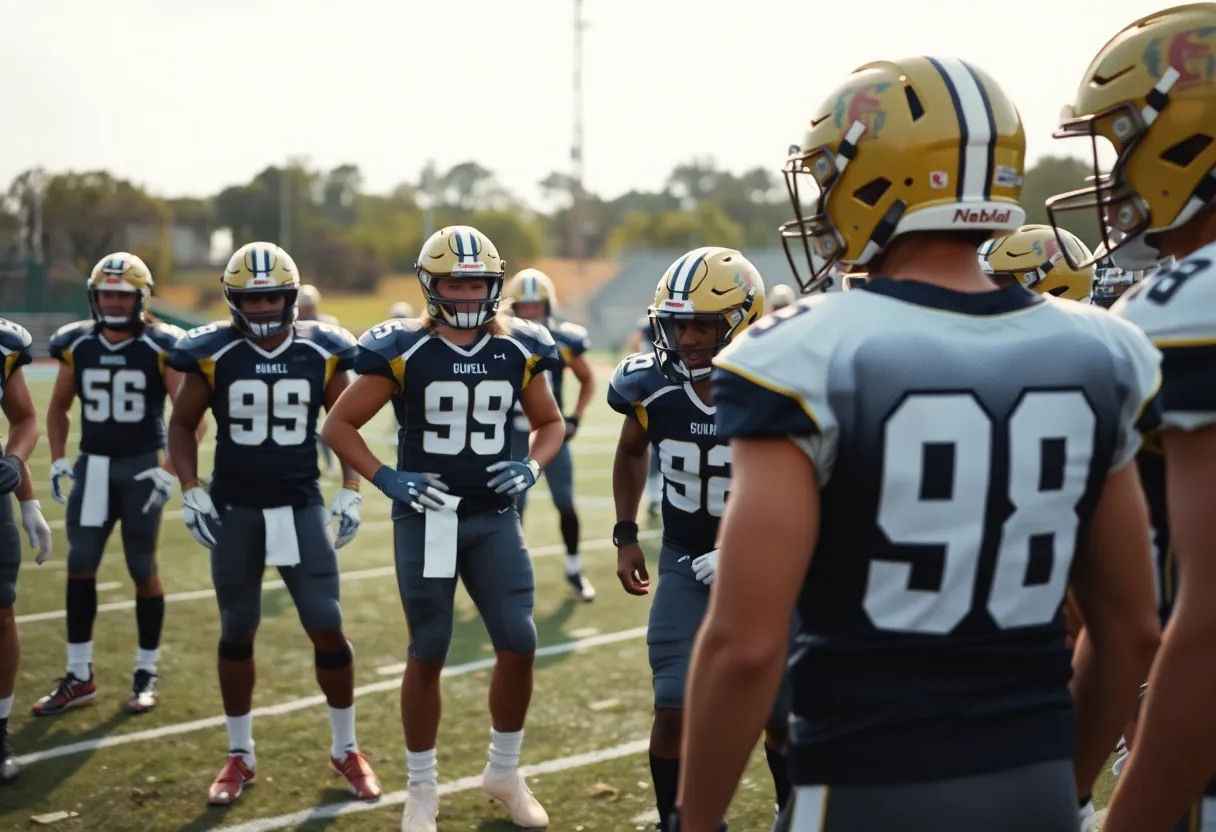 Indianapolis Colts football practice session