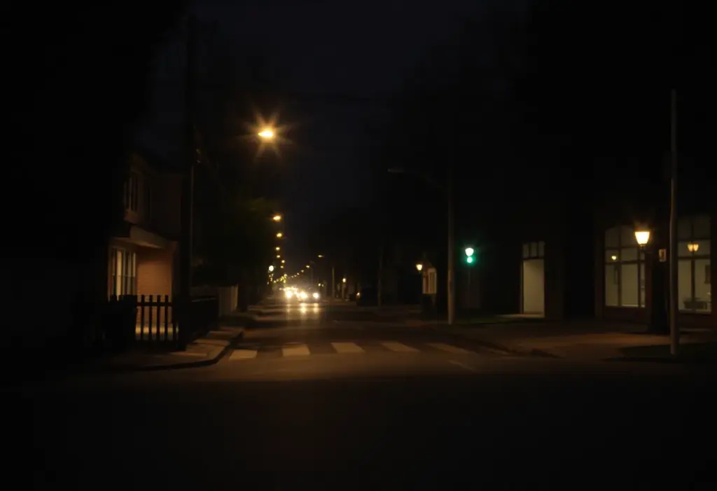 Urban street symbolizing crime