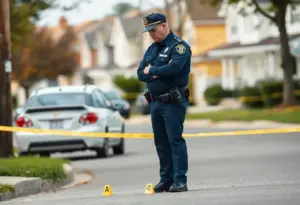 Police investigating a shooting scene in Indianapolis