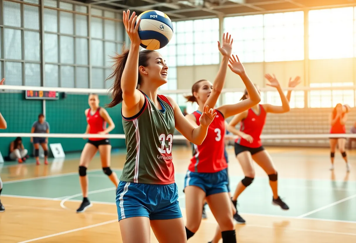 Indy Ignite women's volleyball team in action during a match