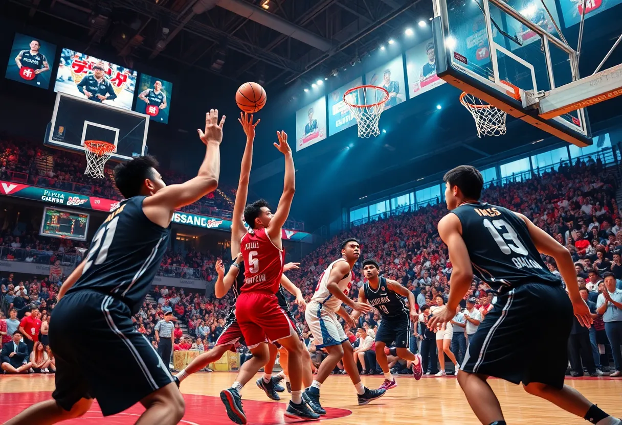 Jahlil Okafor playing basketball in Japan's B.League