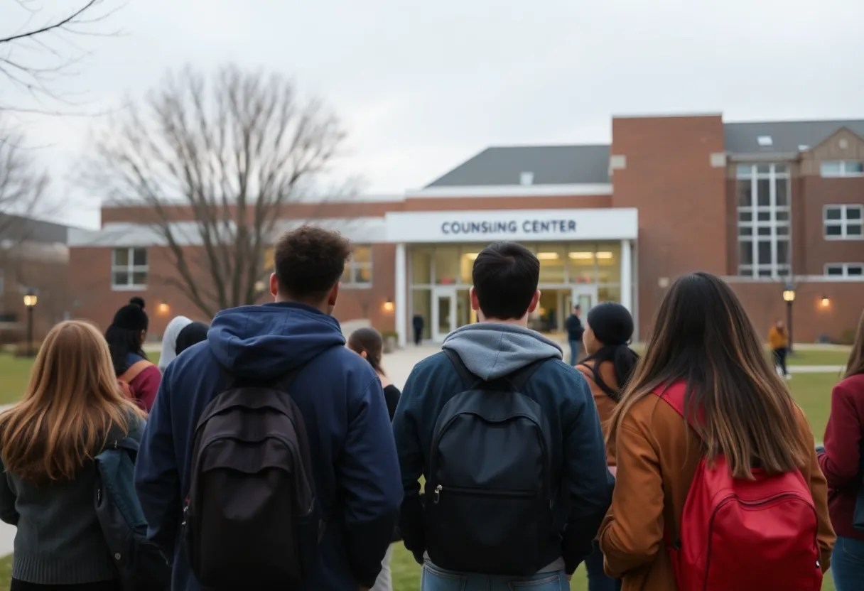Kentucky State University campus after a tragic shooting