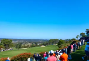 Spectators enjoying the LIV Golf tournament at The Club at Chatham Hills