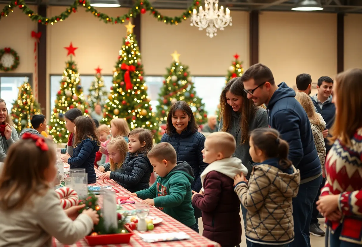 Children celebrating at Merrillville's holiday event