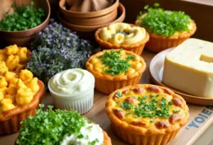 Assorted microgreen-infused baked goods from Sanders Funny Farm