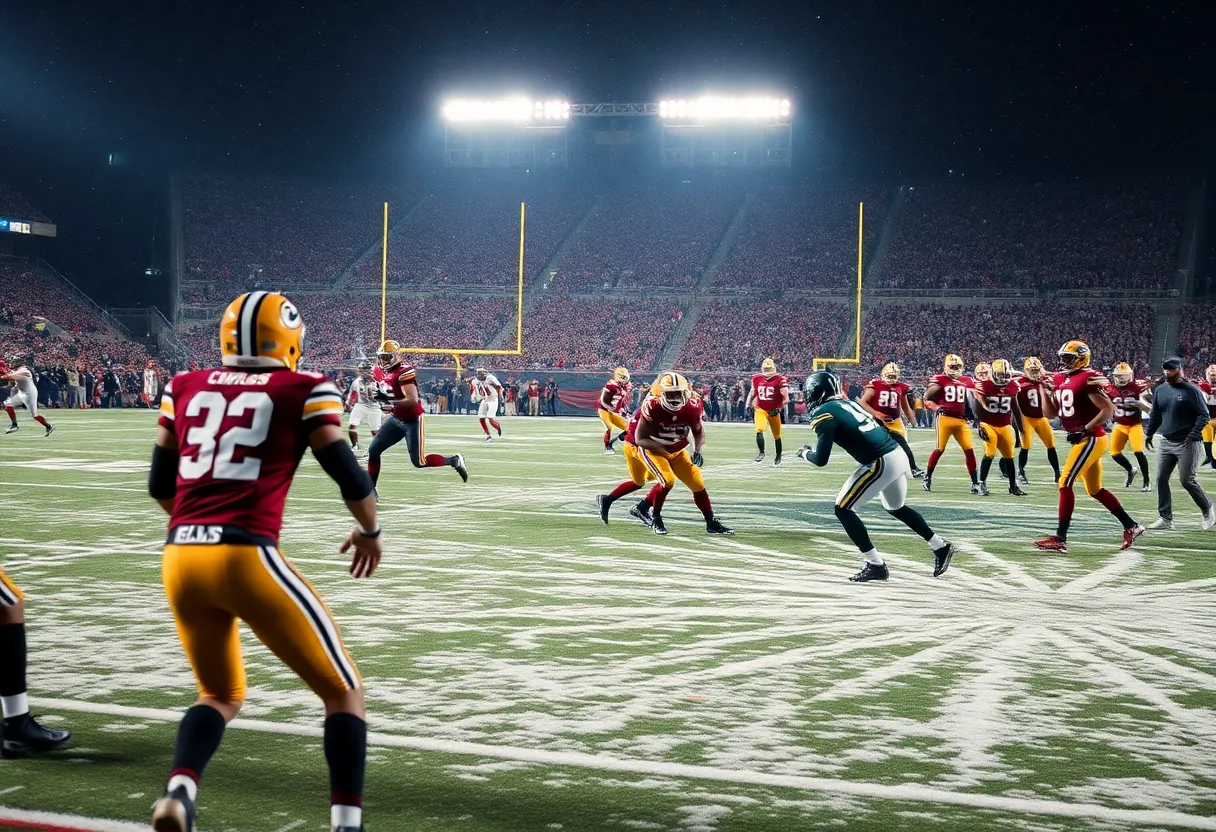 NFL players competing during Christmas Day games