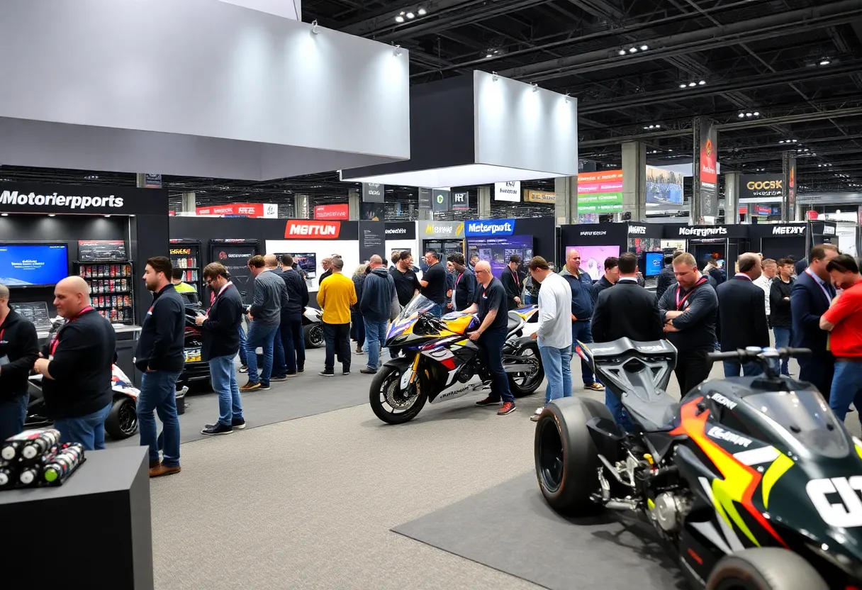 Exhibitors showcasing racing innovations at the PRI Show