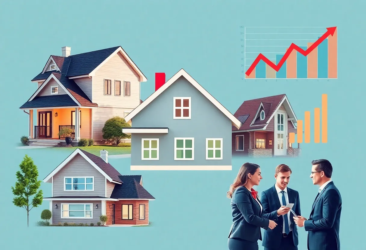 Collage of real estate investment concepts in Indianapolis