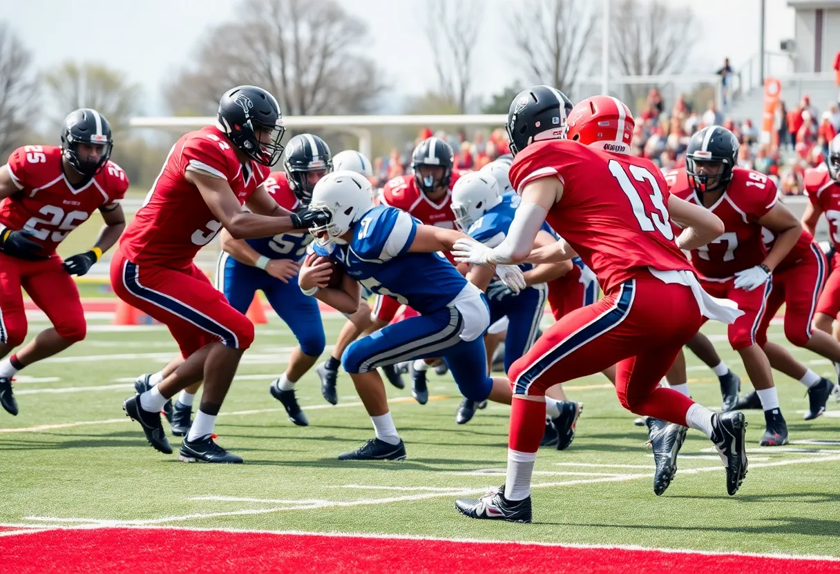 Football players in action during the 49ers vs Colts game