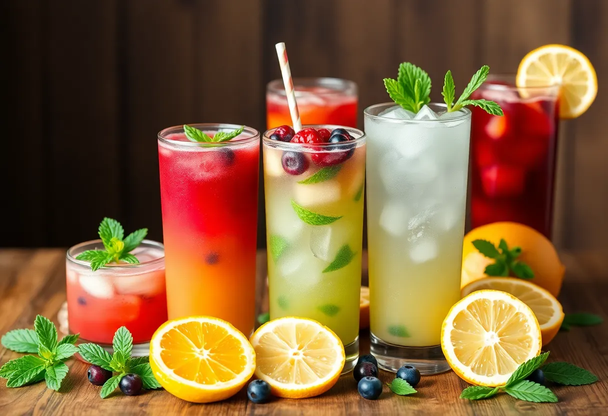 Assorted 9AM Club's health-focused ready-to-drink cocktails