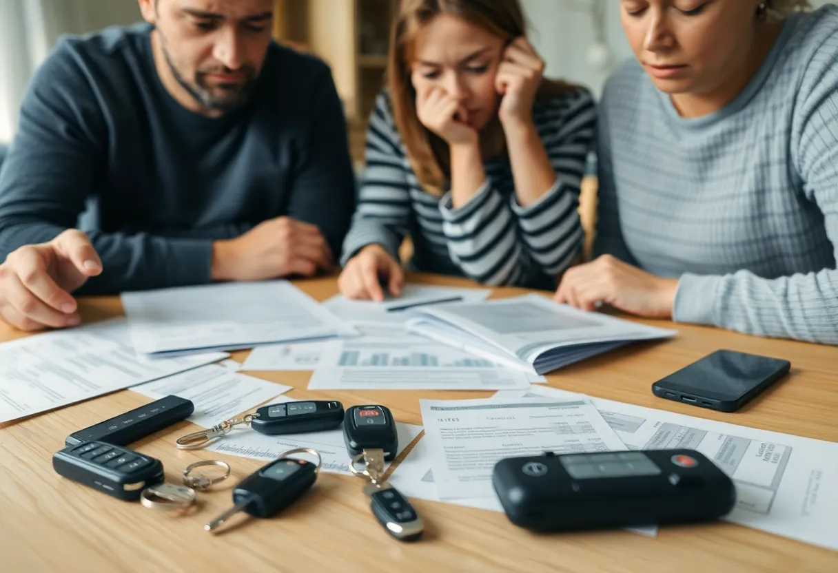 Family stressed over rising car loan payments