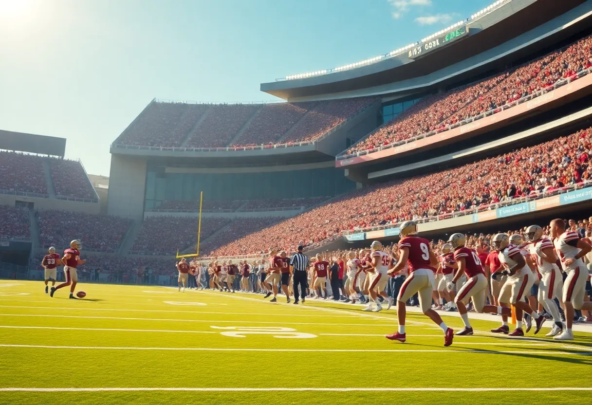 Football fans at a Chicago Bears game